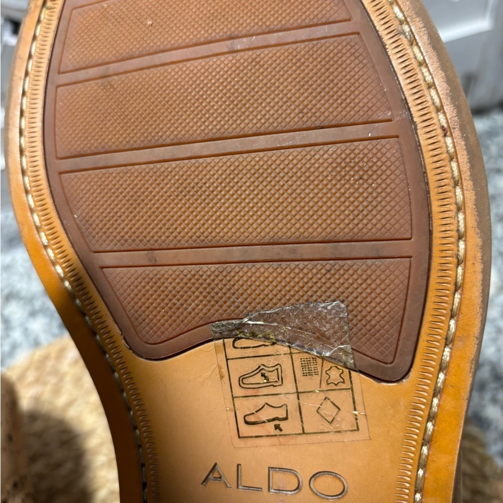 Aldo Men's Brown Brogue Oxfords - Picture 12 of 13
